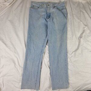 Vintage Guess By Georges Marciano Mens 38 Light Wash Blue Jeans Made In The USA